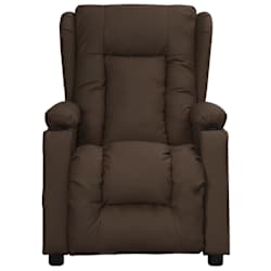 vidaXL Massagesessel Braun Kunstleder