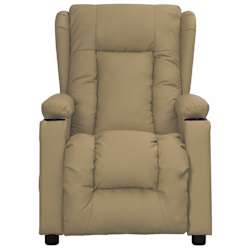 vidaXL Massagesessel Cappuccino-Braun Kunstleder