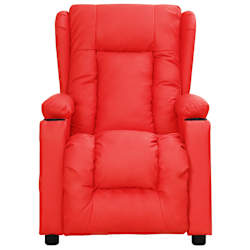 vidaXL Massagesessel Rot Kunstleder