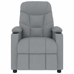 vidaXL Massagesessel Hellgrau Stoff