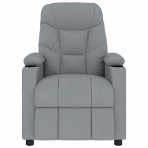 vidaXL Massagesessel Hellgrau Stoff
