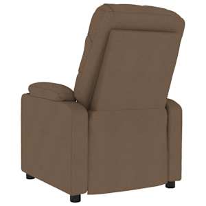 Masážní křeslo hnědé textil - obrázek 5