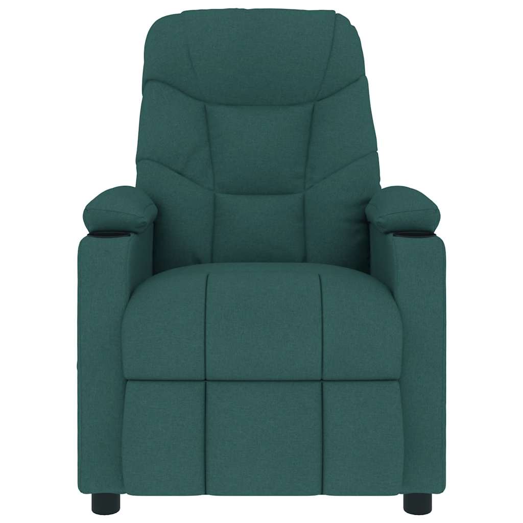 vidaXL Massagestoel stof donkergroen