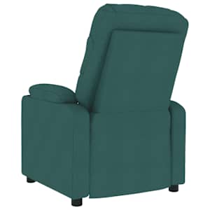 Masážní křeslo tmavě zelené textil - obrázek 5