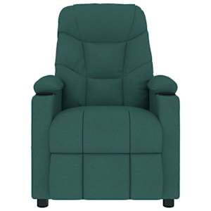 vidaXL Massagesessel Dunkelgr&uuml;n Stoff