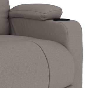 Masážní křeslo taupe textil - obrázek 6