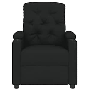 Polohovací křeslo černé textil - obrázek 3
