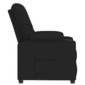 Polohovací křeslo černé textil - obrázek 4