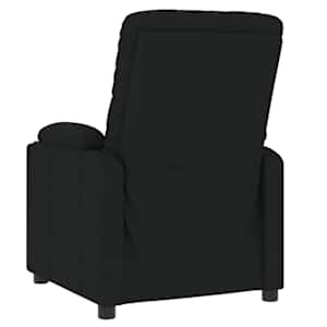 Polohovací křeslo černé textil - obrázek 5
