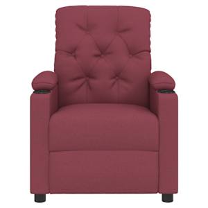 Polohovací křeslo vínové textil - obrázek 3