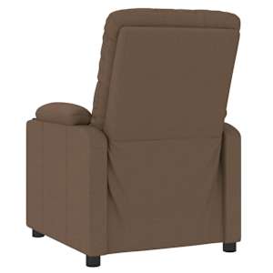 Polohovací křeslo hnědé textil - obrázek 5