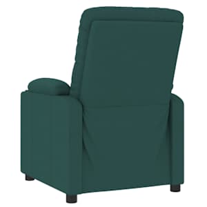 Polohovací křeslo tmavě zelené textil - obrázek 5