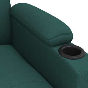 Polohovací křeslo tmavě zelené textil - obrázek 6