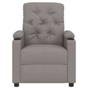 Polohovací křeslo taupe textil - obrázek 3
