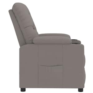 Polohovací křeslo taupe textil - obrázek 4
