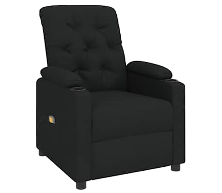 vidaXL Massagesessel Schwarz Stoff