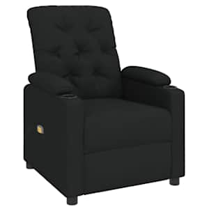 vidaXL Massagesessel Schwarz Stoff