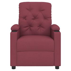 Masážní křeslo vínové textil - obrázek 4