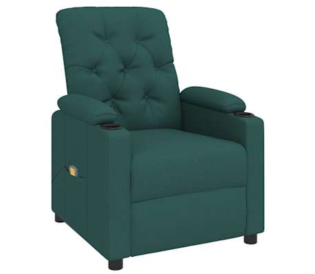 vidaXL Masažinis krėslas, violetinės spalvos, audinys