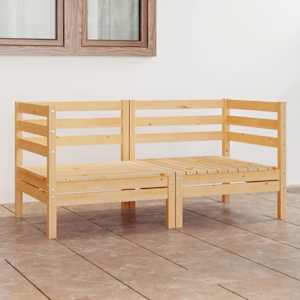 Vrtni kavč dvosed trdna borovina