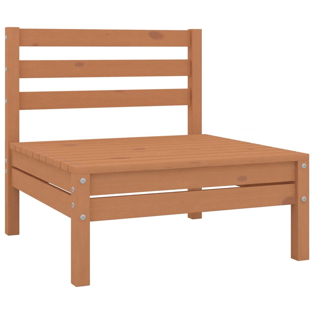 

vidaXL 4-delige Loungeset massief grenenhout honingbruin