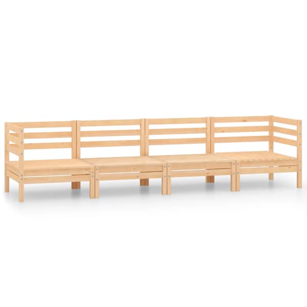vidaXL 4-osaline aiadiivanikomplekt, t&auml;ism&auml;nnipuit
