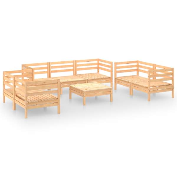 vidaXL 8-osaline aiadiivanikomplekt, t&auml;ism&auml;nnipuit