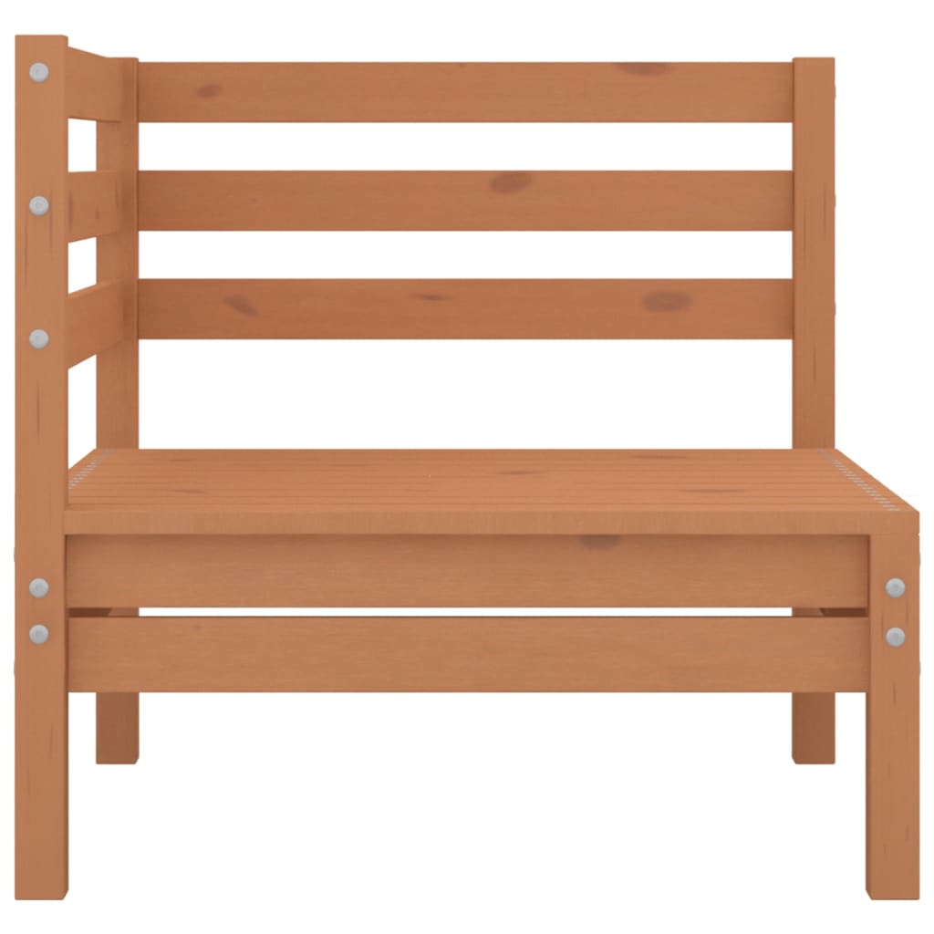 vidaXL 8-delige Loungeset massief grenenhout honingbruin afbeelding