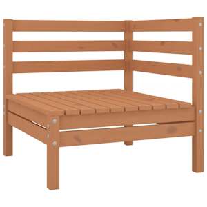 vidaXL 3 Piece Garden Lounge Set Honey Brown Solid Pinewood