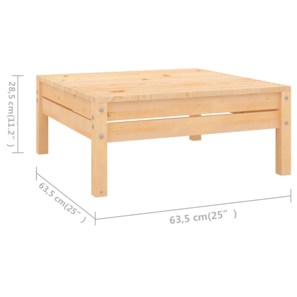 Set mobilier de grădină, 4 piese, lemn masiv de pin