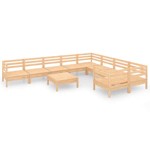 vidaXL 10-osaline aiadiivanikomplekt, t&auml;ism&auml;nnipuit