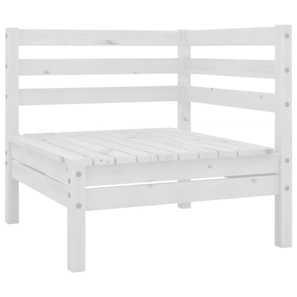 

vidaXL 12-delige Loungeset massief grenenhout wit