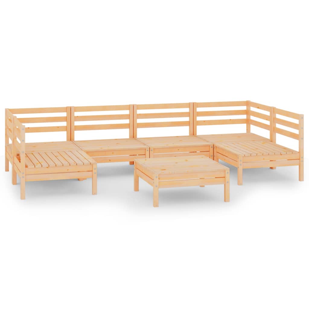 vidaXL 7-delige Loungeset massief grenenhout