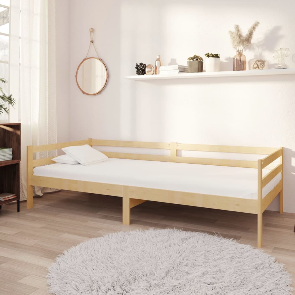 Tagesbett mit Matratze 90×200 cm Kiefer Massivholz