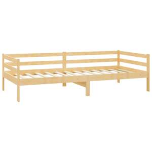 Válenda s matrací 90 x 200 cm masivní borové dřevo - obrázek 5
