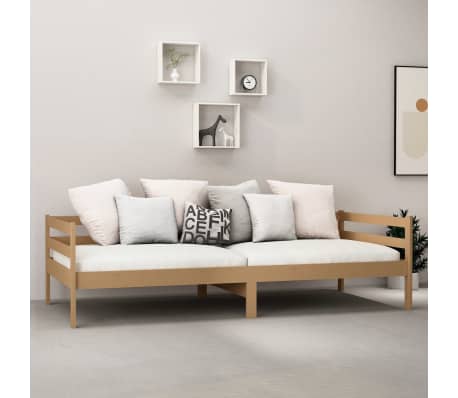 vidaXL &Kappa;&alpha;&nu;&alpha;&pi;έ&sigmaf; &Kappa;&rho;&epsilon;&beta;ά&tau;&iota; &mu;&epsilon; &Sigma;&tau;&rho;ώ&mu;&alpha; 90 x 200 &epsilon;&kappa;. &Mu;&epsilon;&lambda;ί &Mu;&alpha;&sigma;ί&phi; &Xi;ύ&lambda;&omicron; &Pi;&epsilon;ύ&kappa;&omicron;&upsilon;