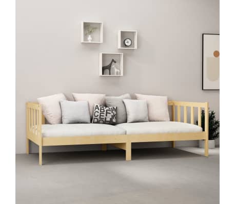 vidaXL Tagesbett mit Matratze 90x200 cm Kiefer Massivholz