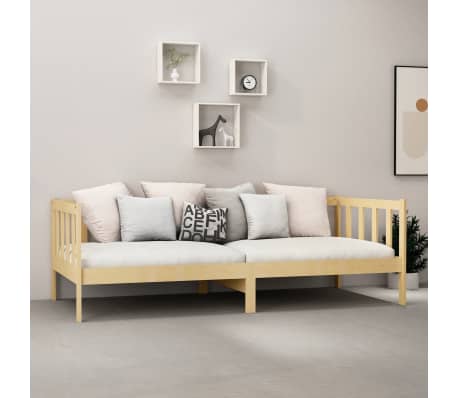 vidaXL Tagesbett mit Matratze 90x200 cm Kiefer Massivholz