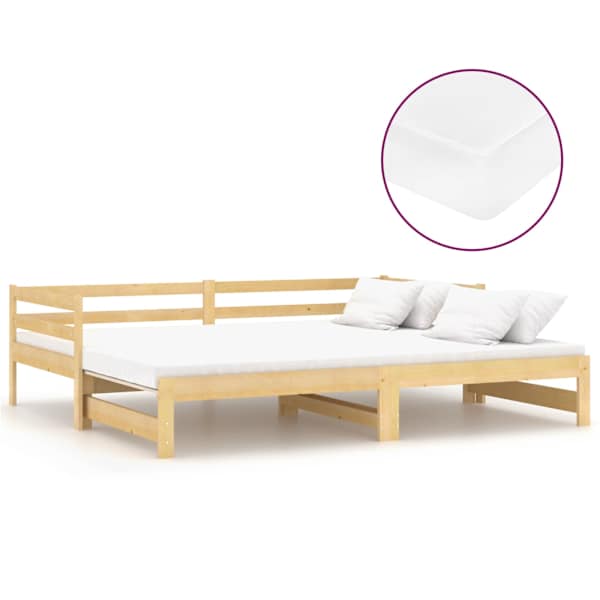 vidaXL v&auml;ljat&otilde;mmatav p&auml;evavoodi, 2x(90x200) cm, t&auml;ism&auml;nnipuit