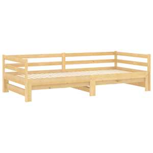 Výsuvná válenda 2× (90 x 200 cm) masivní borové dřevo - obrázek 5