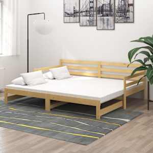 Výsuvná válenda 2× (90 x 200 cm) masivní borové dřevo