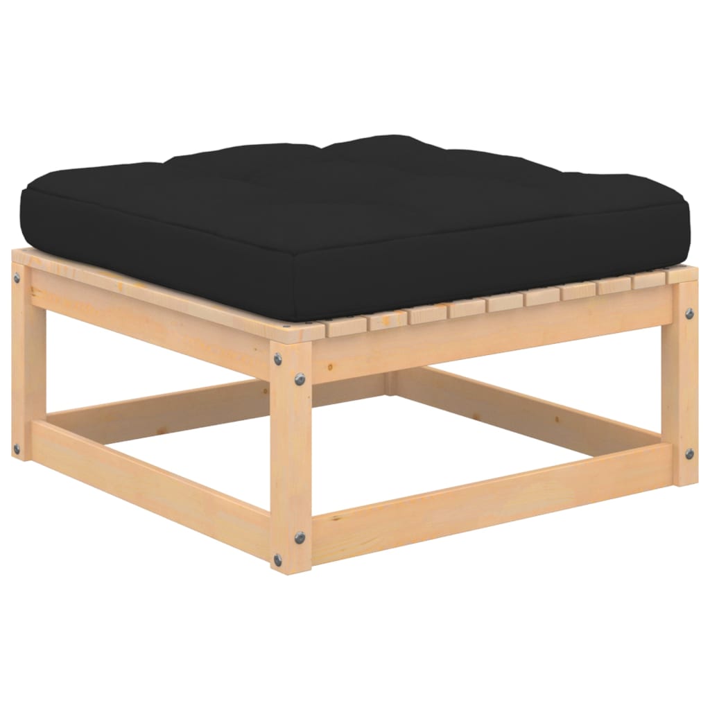 

vidaXL 3-delige Loungeset met kussens massief grenenhout