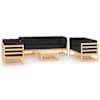 vidaXL 8-osaline aiam&ouml;&ouml;bli komplekt patjadega, m&auml;nnipuit