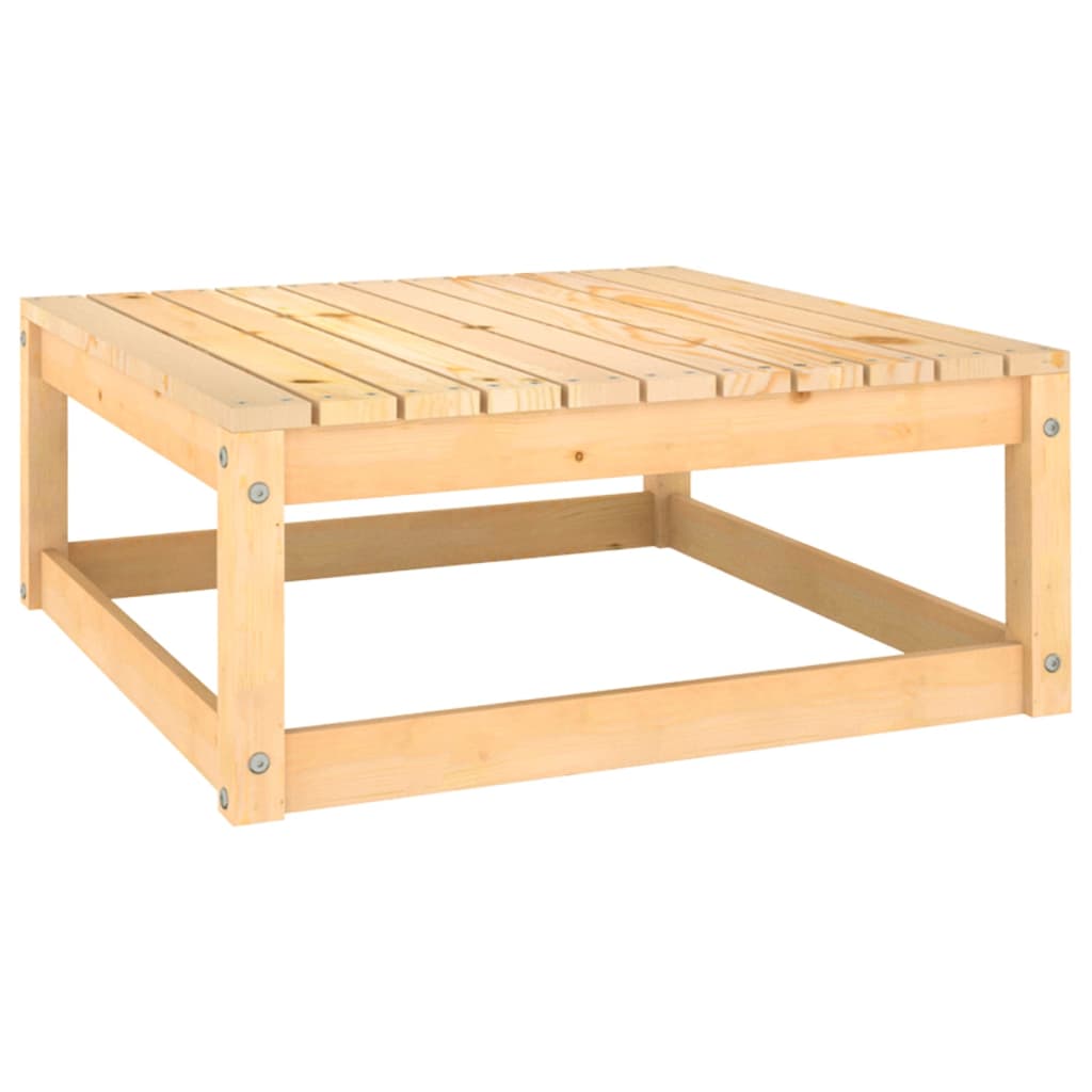 Ogrodowy zestaw wypoczynkowy - drewno sosnowe, antracytowe poduszki, 70x70x67cm
