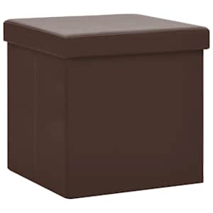 vidaXL kokkupandav tumba, pruun, PVC