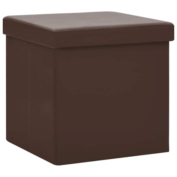 vidaXL kokkupandav tumba, pruun, PVC