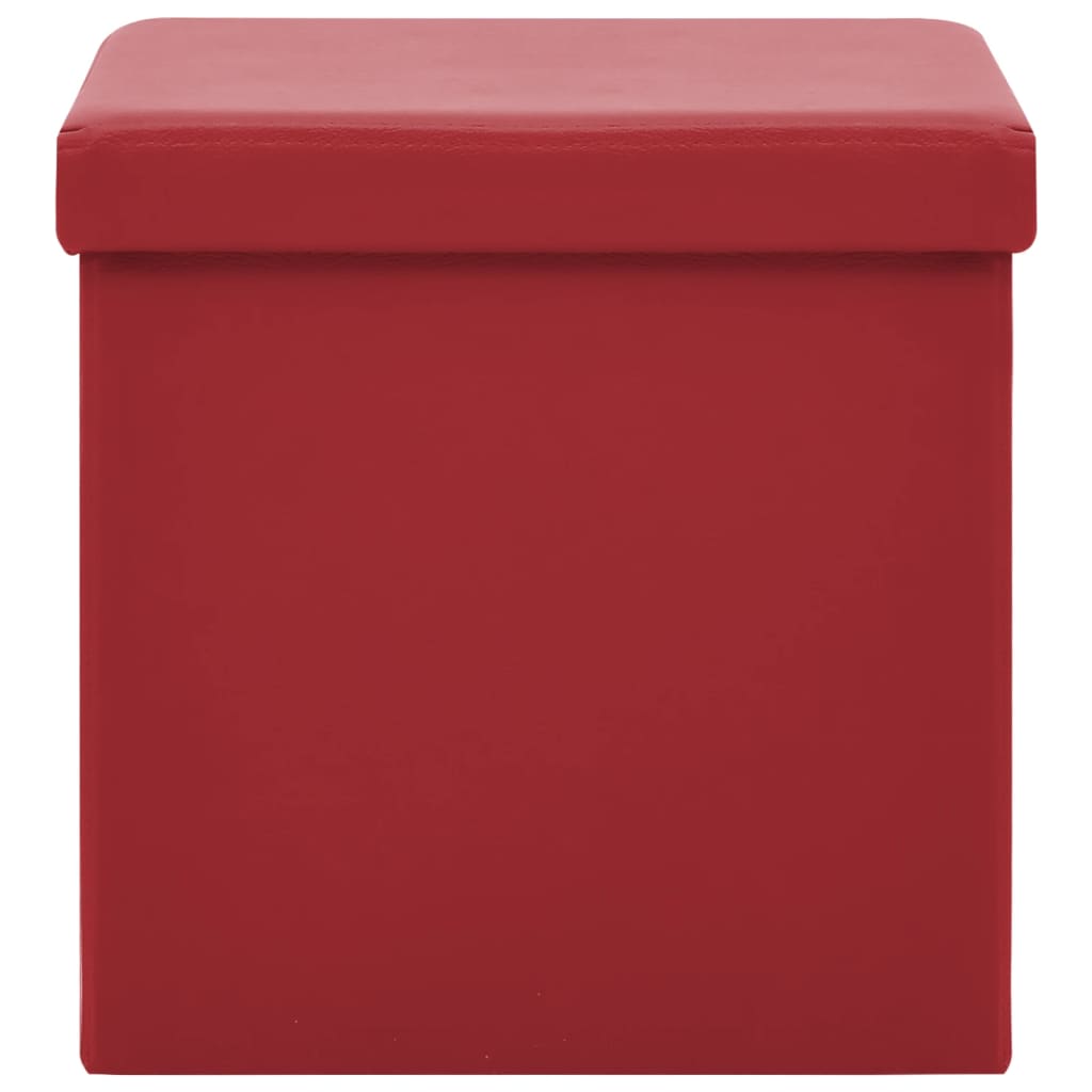 

vidaXL Opbergkruk inklaapbaar PVC wijnrood