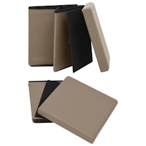 Skládací úložná stolička cappuccino PVC - obrázek 5