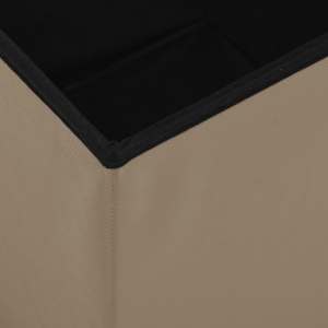 Skládací úložná stolička cappuccino PVC - obrázek 6