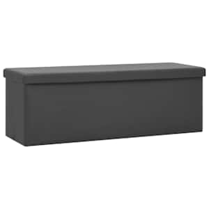vidaXL kokkupandav hoiupink, hall, PVC